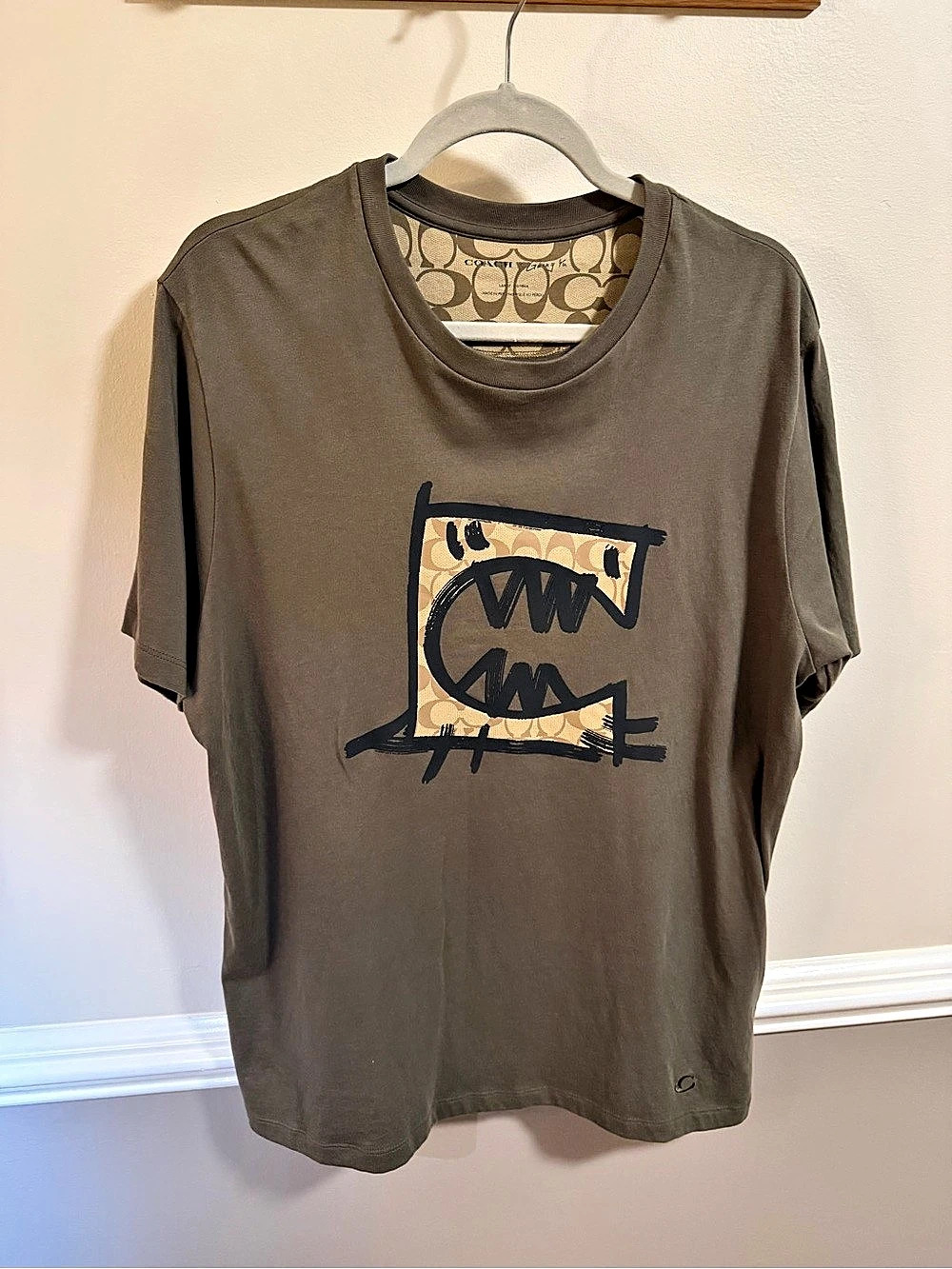 Coach x Guang Yu Rexy Mens Tee in Olive Like New